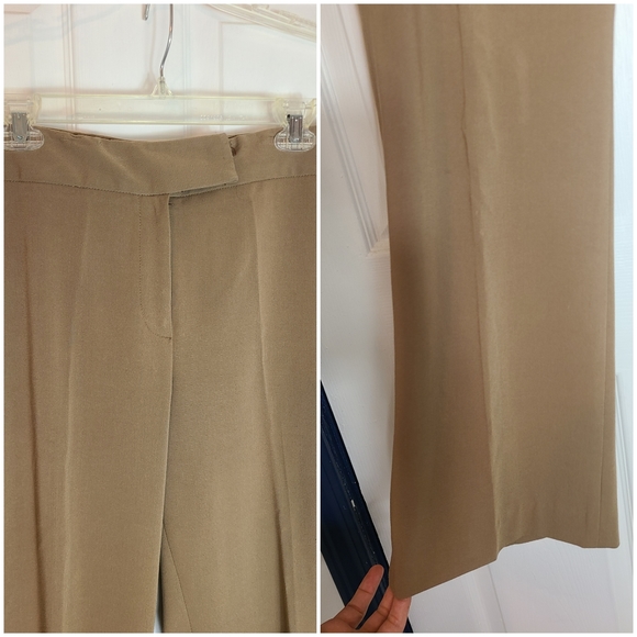 ALFANI business professional suit fancy dress pants size 14 brownish tan color - Picture 2 of 5